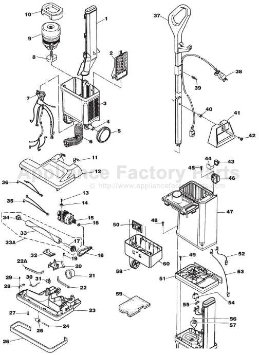 electrolux canister vacuum parts diagram