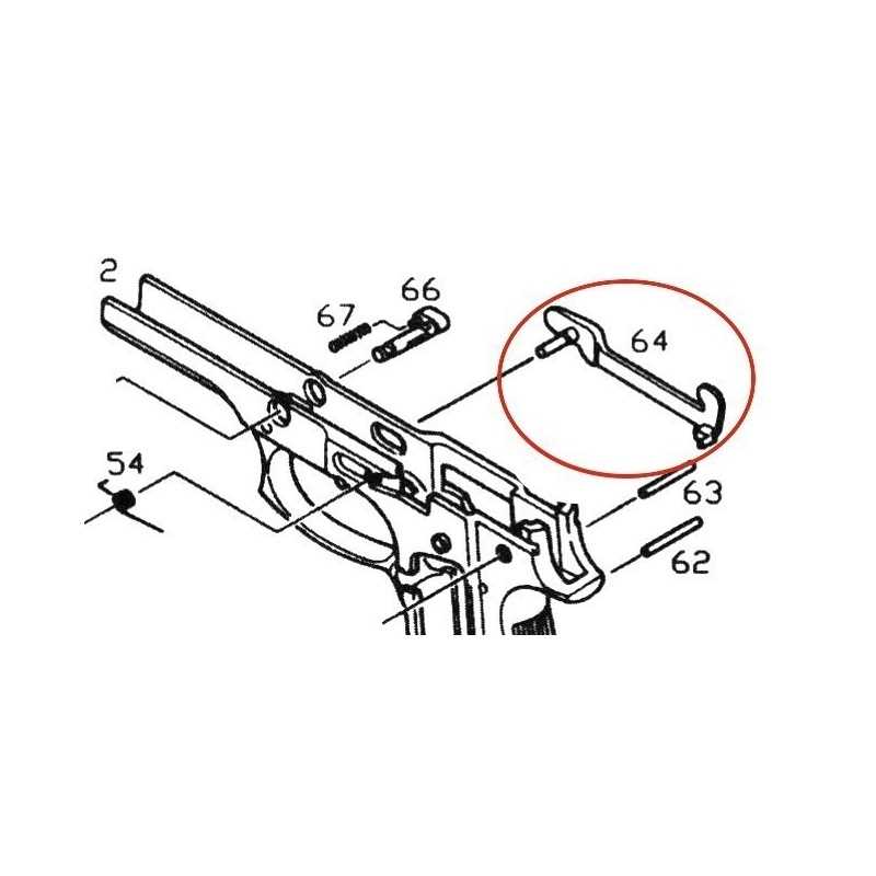 beretta 92s parts diagram