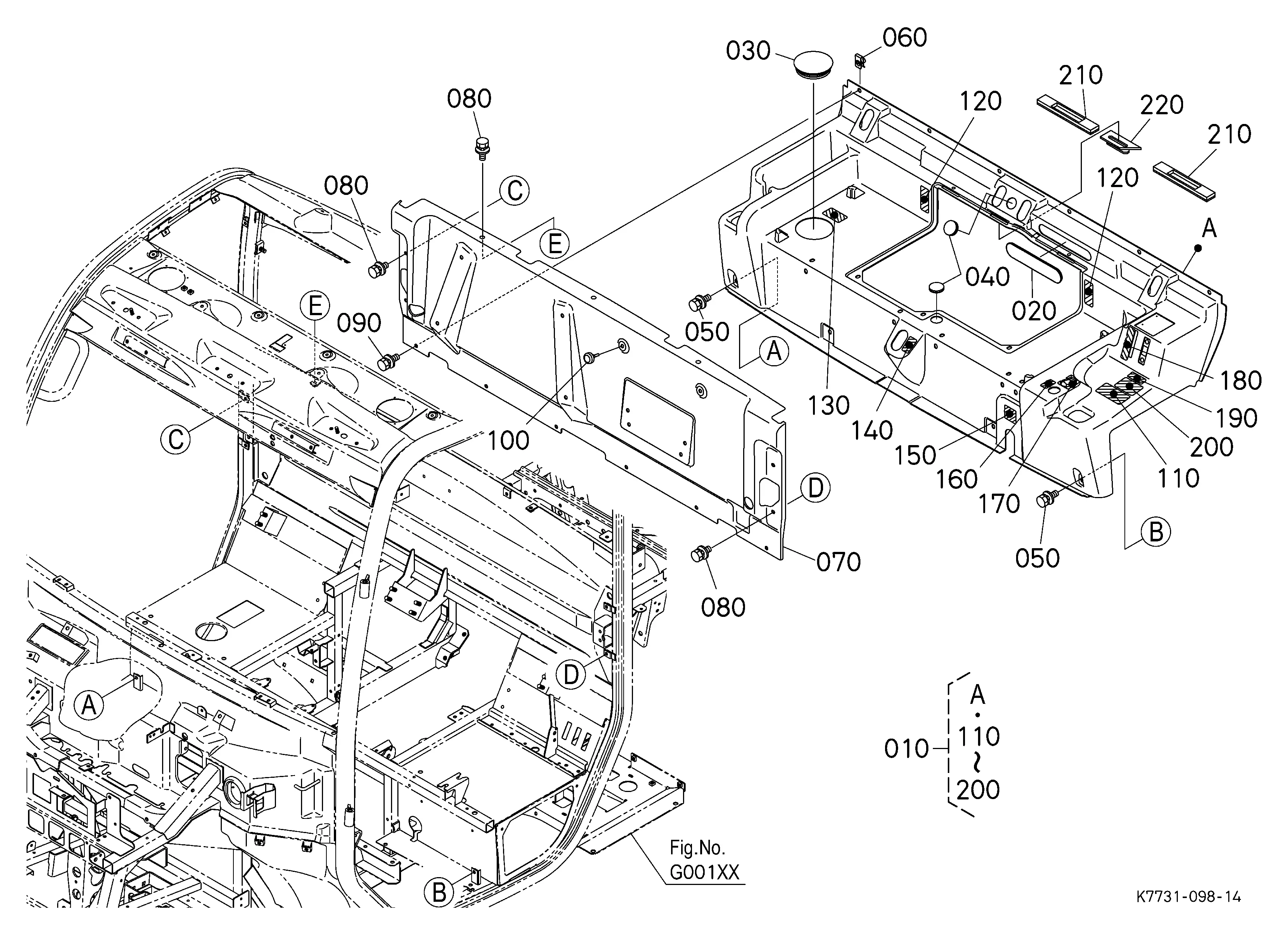 kubota rtv 1100 parts diagram