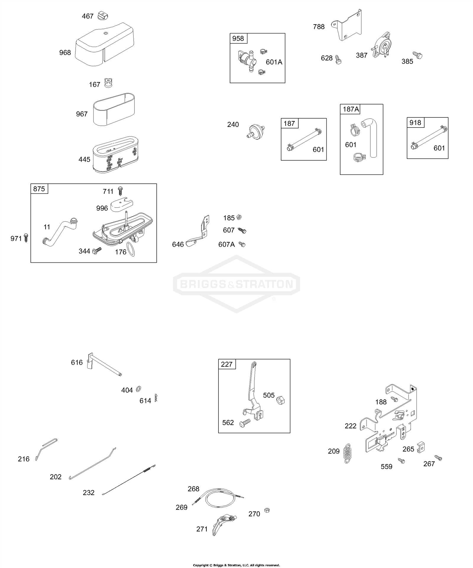 briggs and stratton 1022 snowblower parts diagram