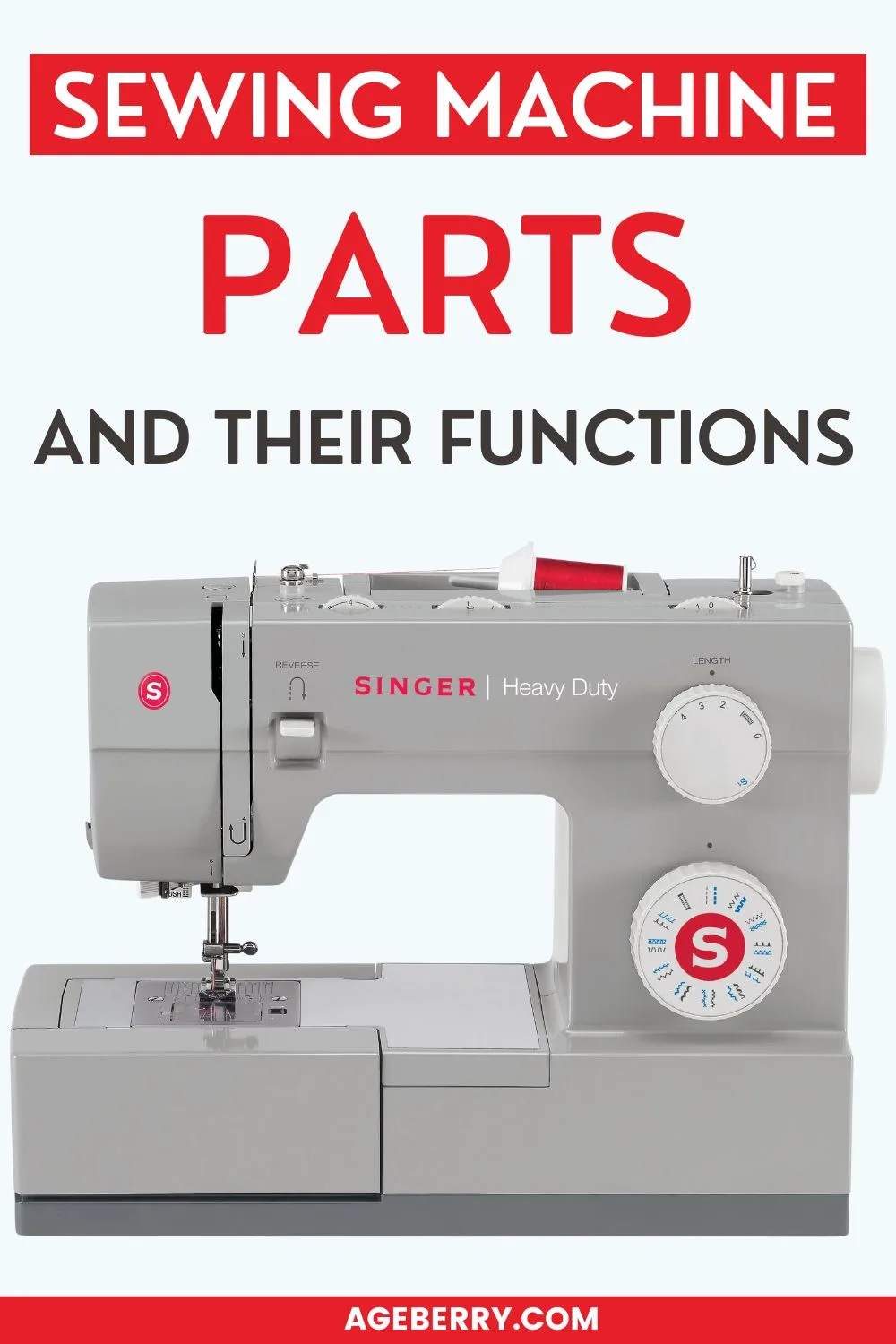 parts of a singer sewing machine diagram