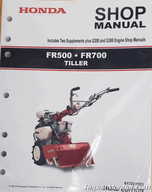 honda rototiller parts diagram