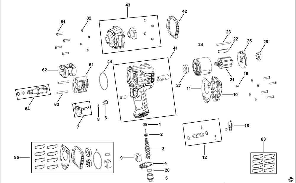 air impact wrench parts diagram