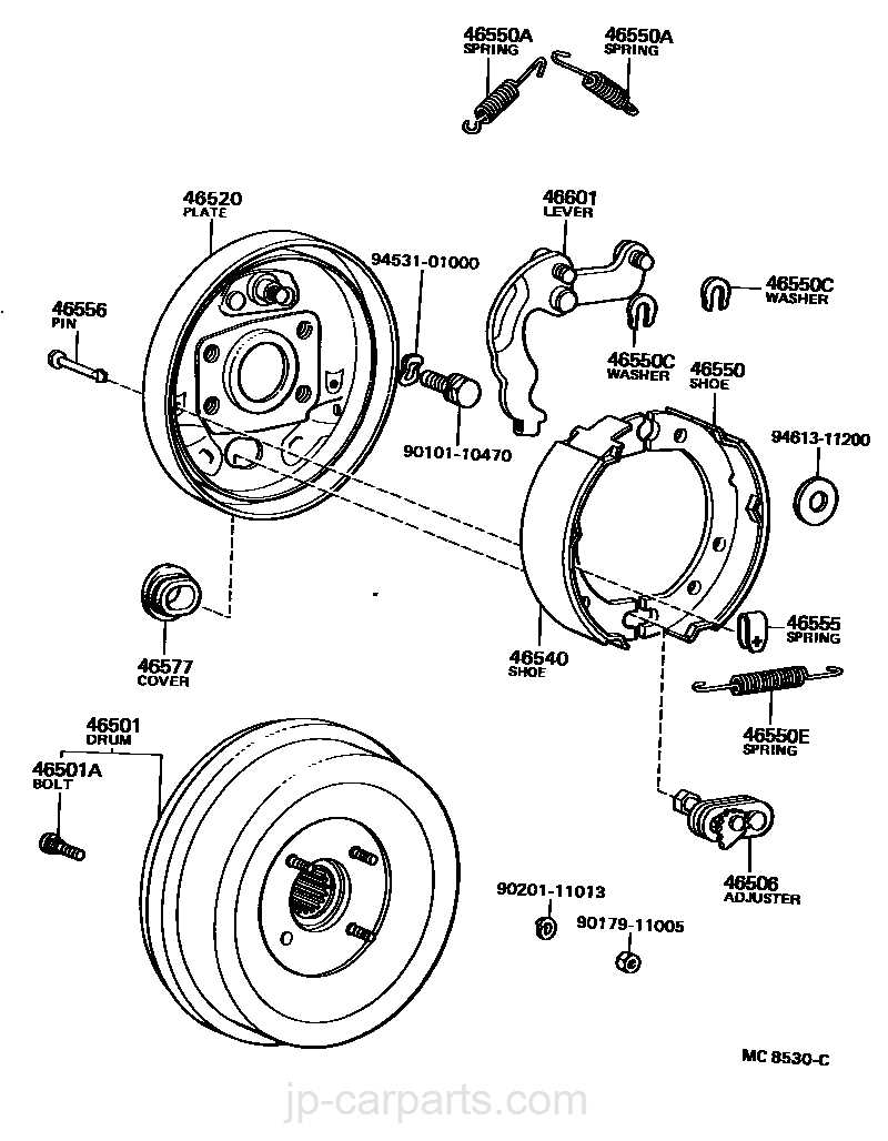 coaster brake parts diagram