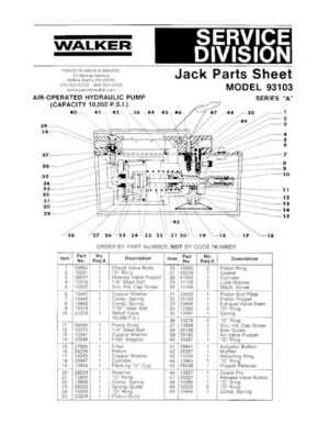 walker jack parts diagram