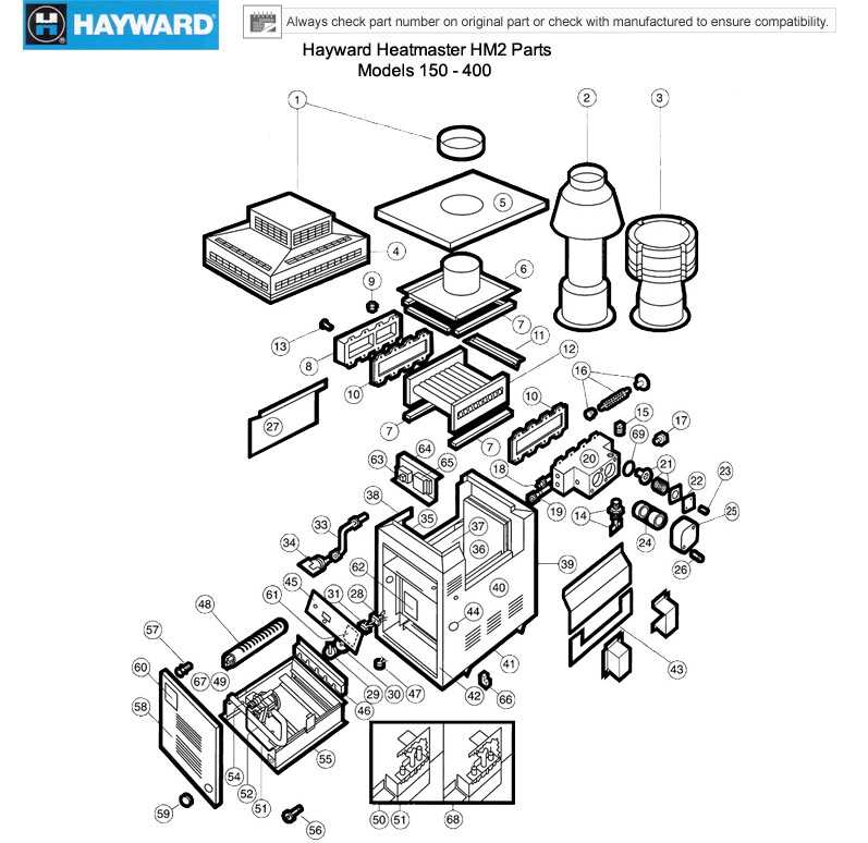 pool heater parts diagram