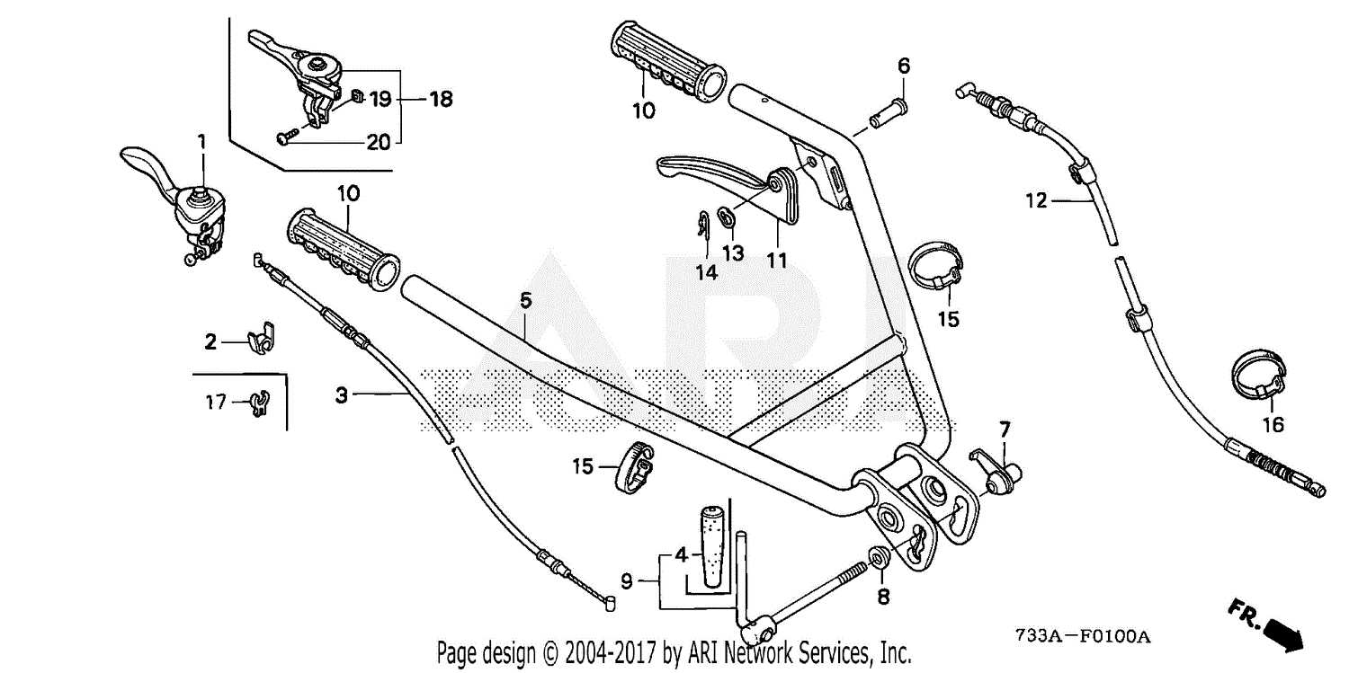 honda f501 parts diagram