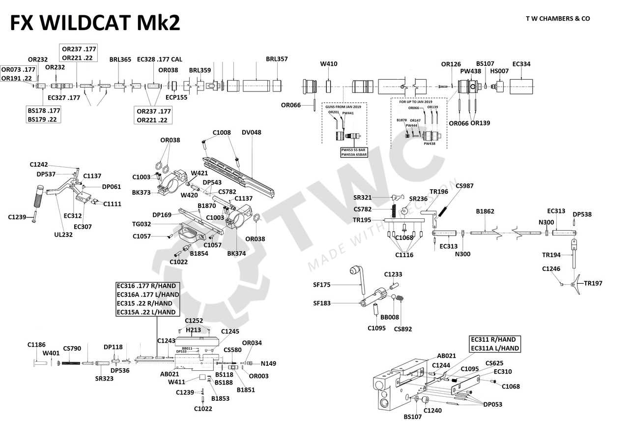 winchester wildcat parts diagram