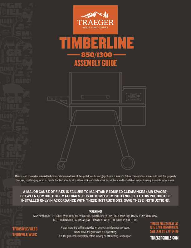 traeger tailgater parts diagram