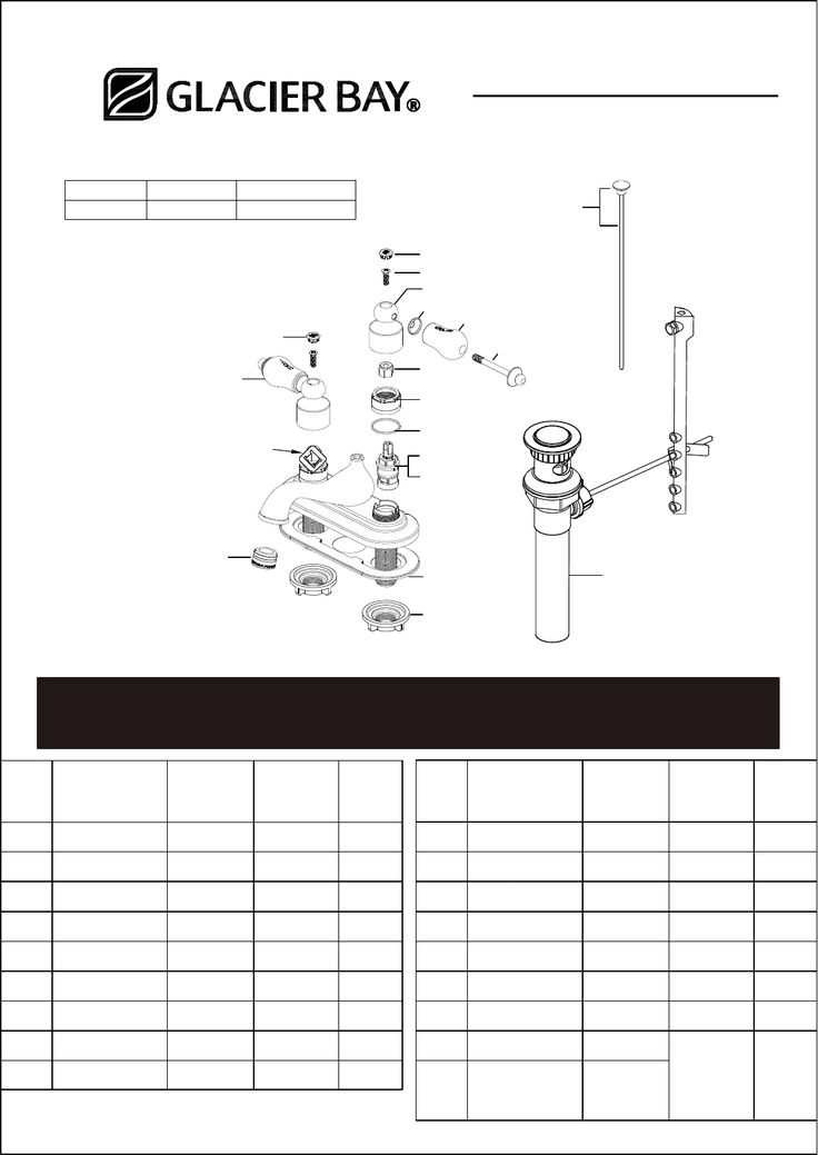 glacier bay shower parts diagram