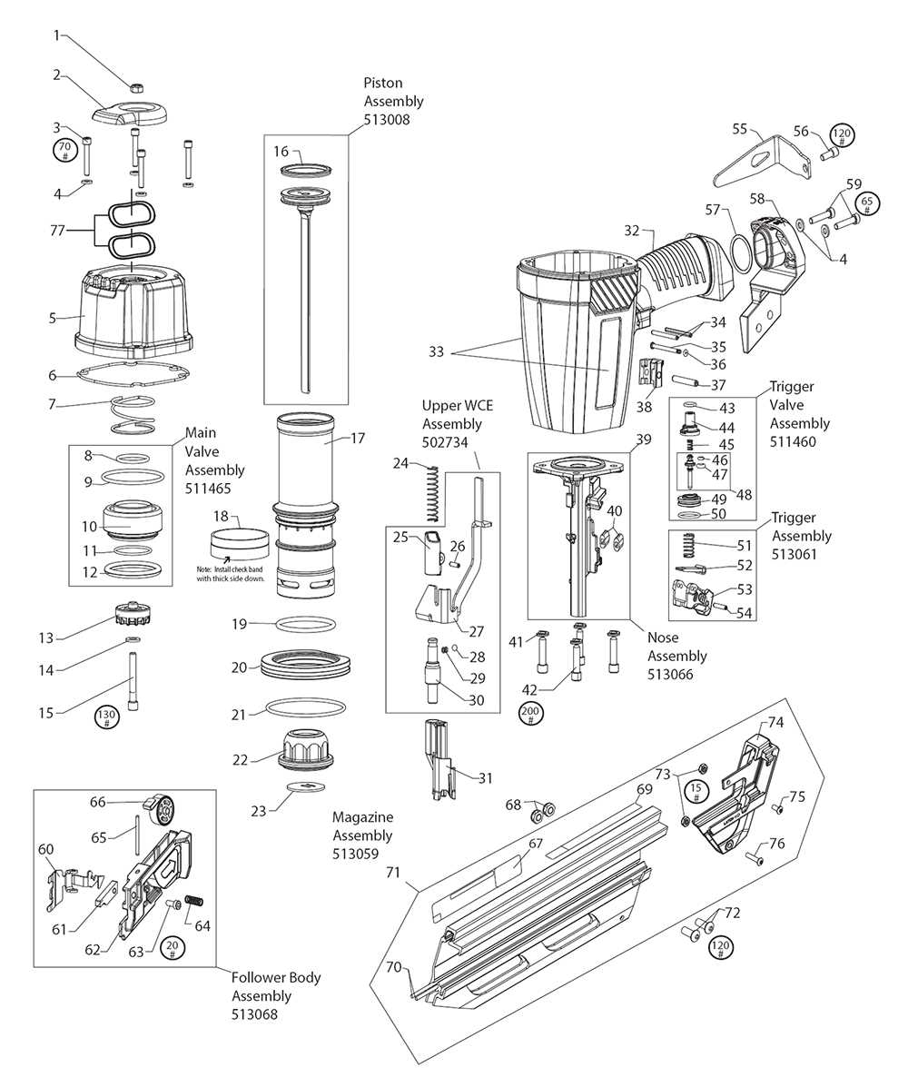 paslode impulse parts diagram