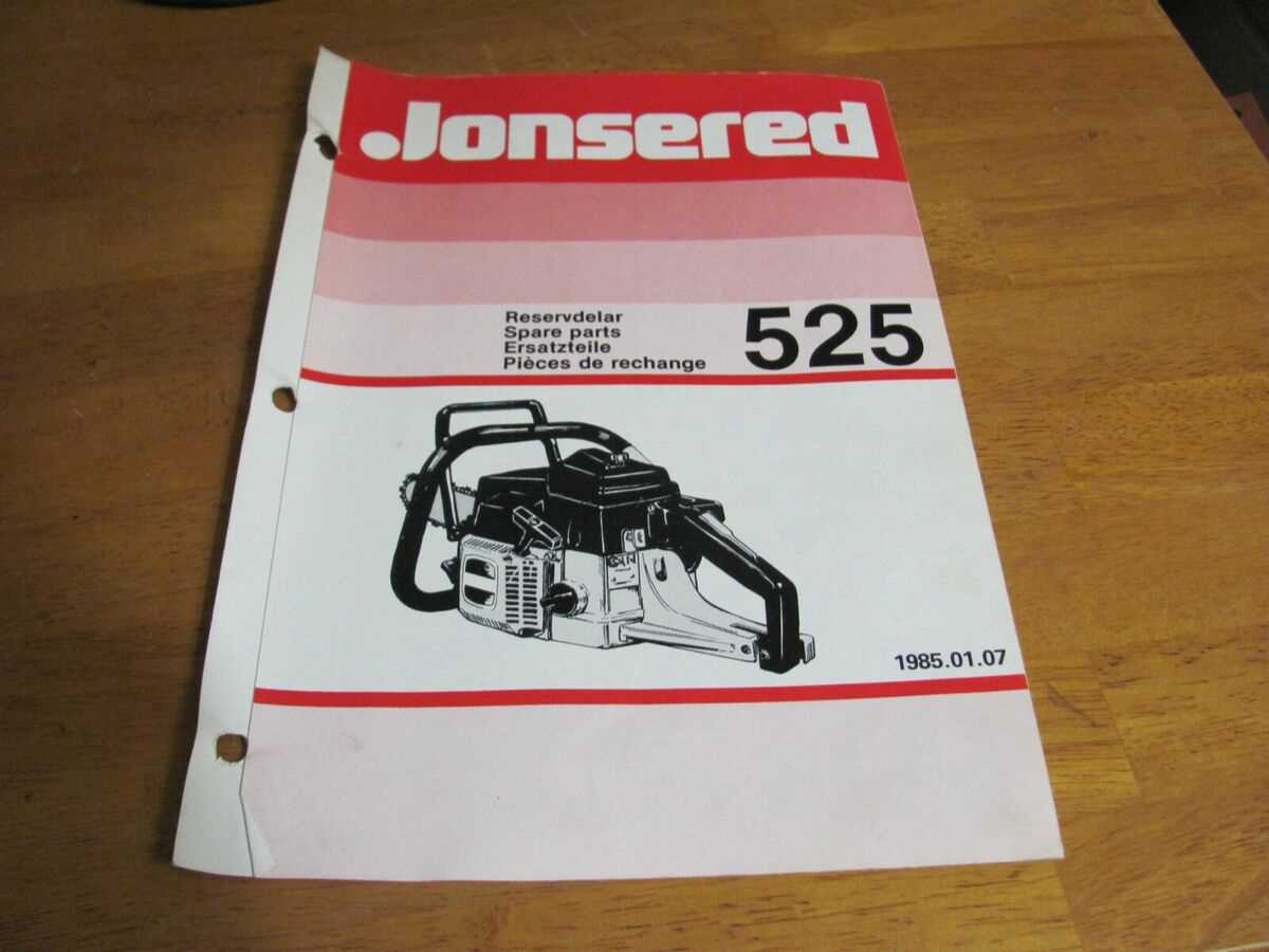 jonsered 525 chainsaw parts diagram