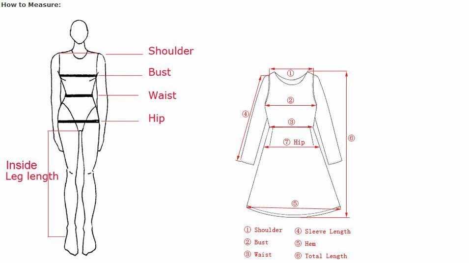 parts of a dress diagram