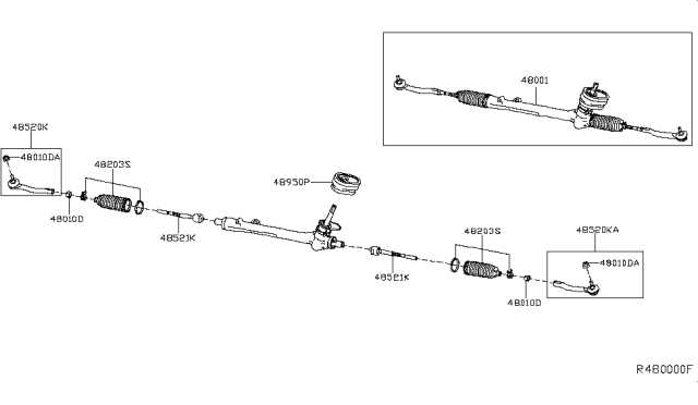 rack and pinion parts diagram