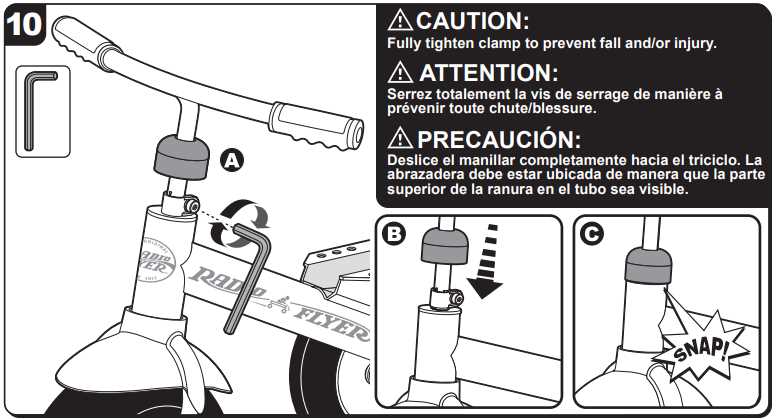 radio flyer tricycle parts diagram