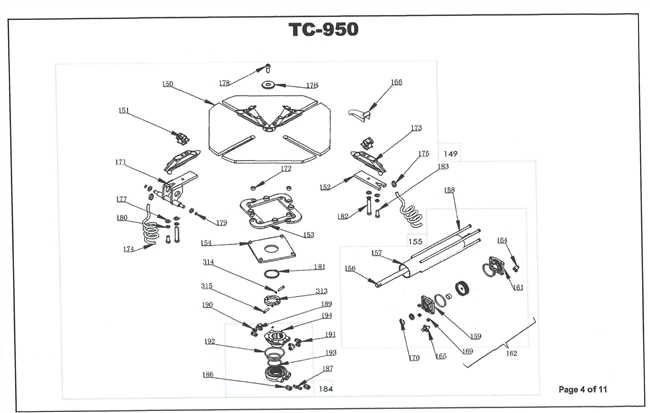 ranger tire machine parts diagram