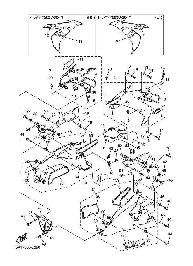 2007 yamaha r1 parts diagram