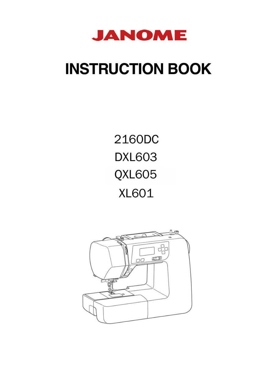 janome sewing machine parts diagram