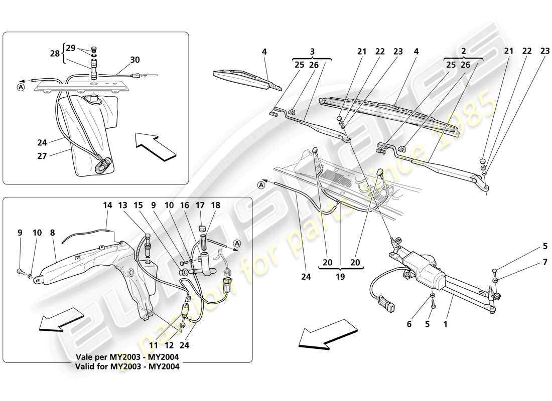 windshield parts diagram