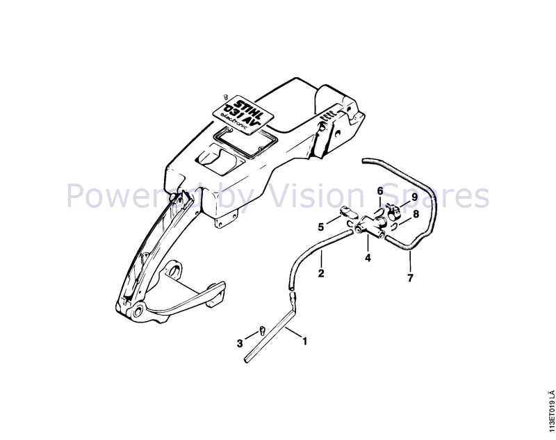 stihl 031 parts diagram