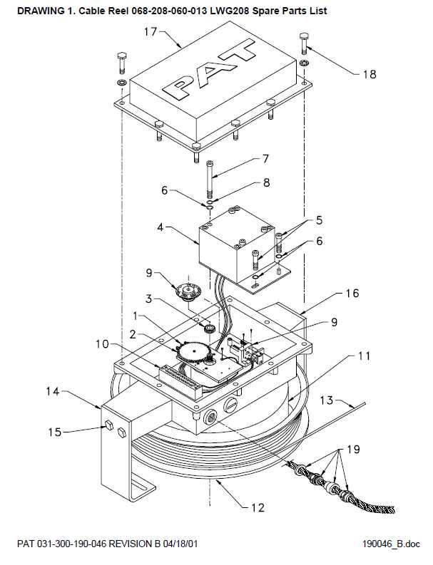 reel diagrams parts lists