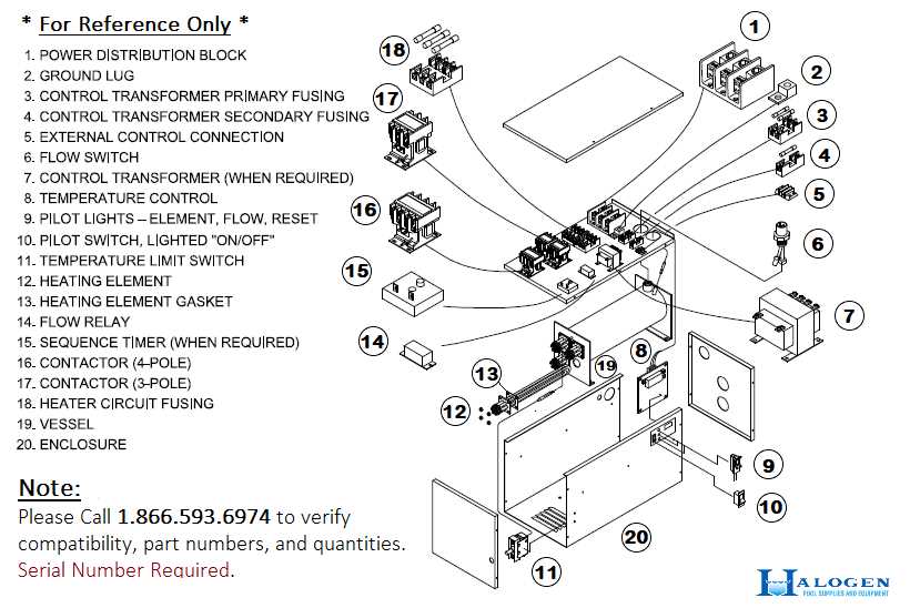 pool heater parts diagram