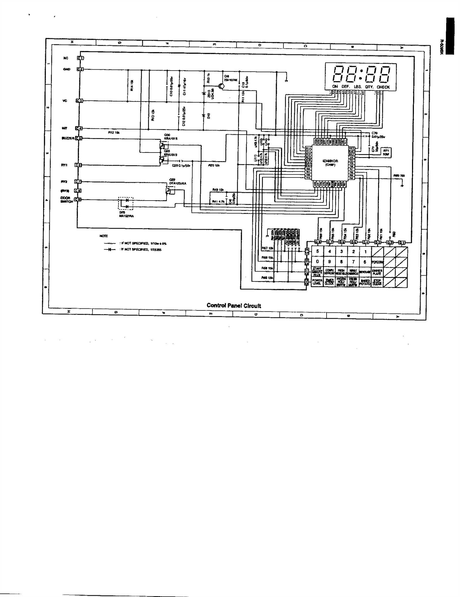 sharp microwave parts diagram