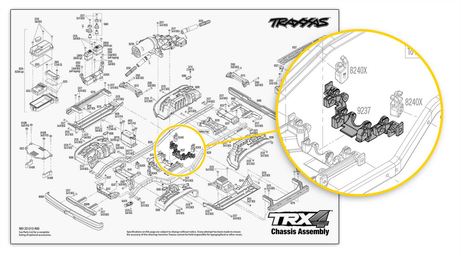 traxxas rally parts diagram