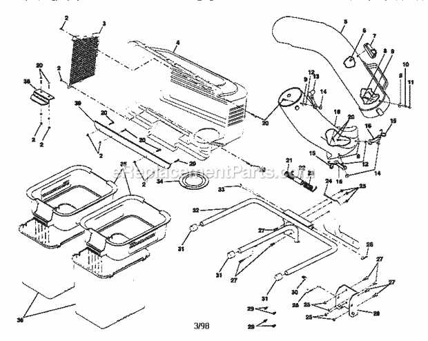 craftsman lt3000 parts diagram