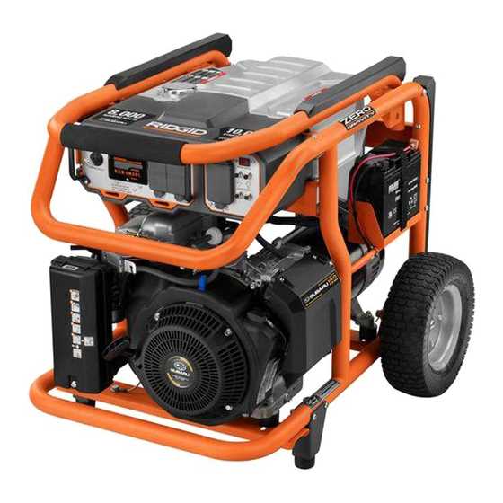 ridgid generator parts diagram