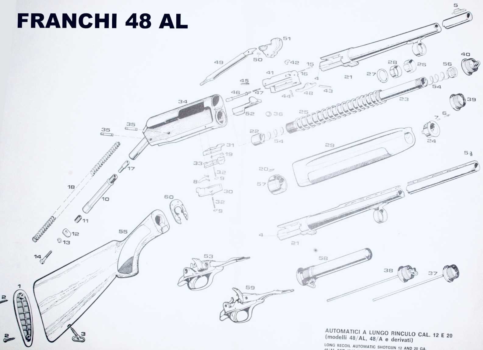 franchi 48 al parts diagram