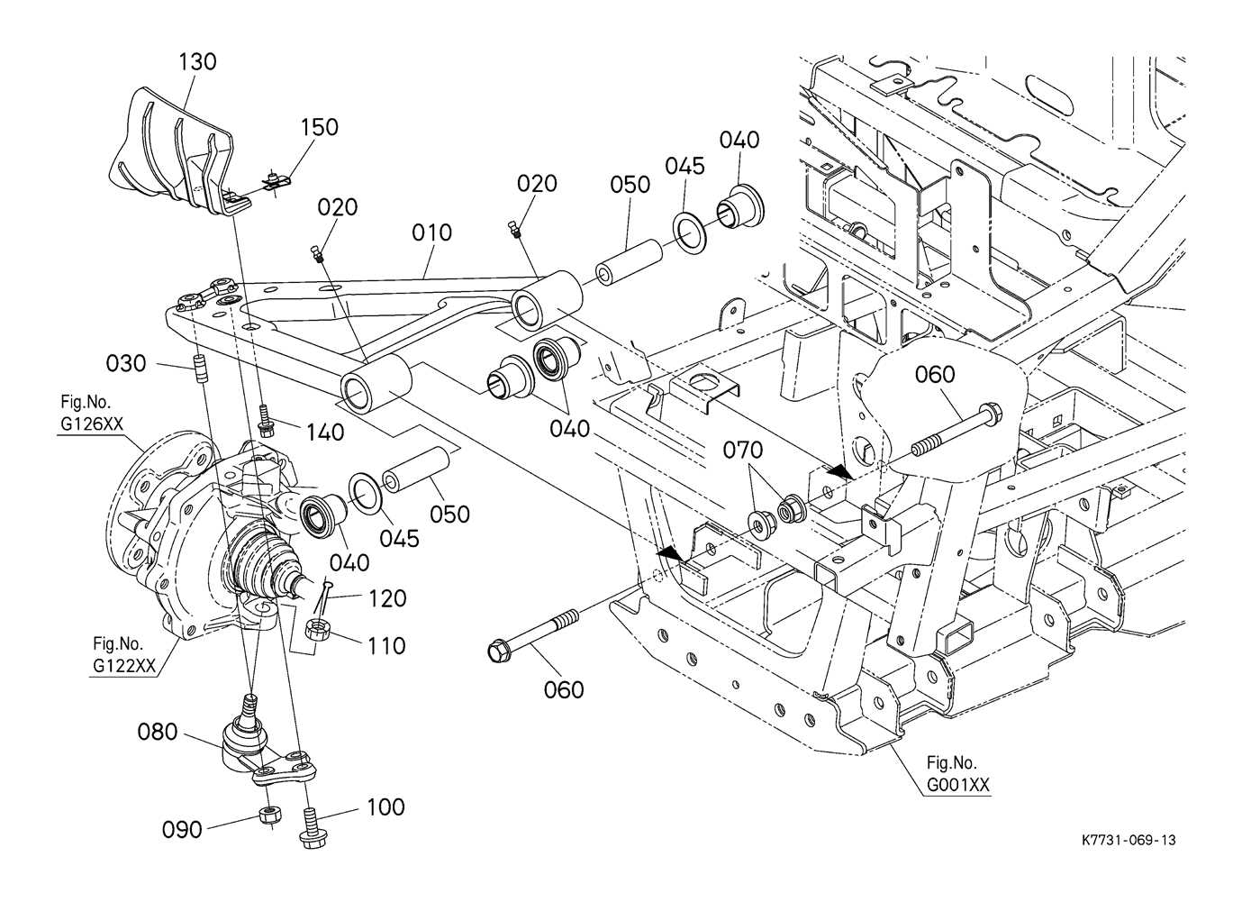 front end parts diagram