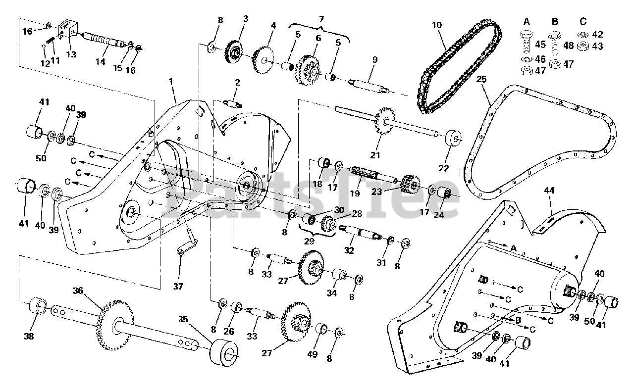 craftsman rototiller parts diagram