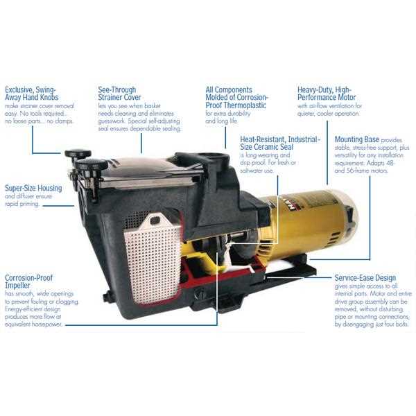 hayward super pump 1.5 hp parts diagram