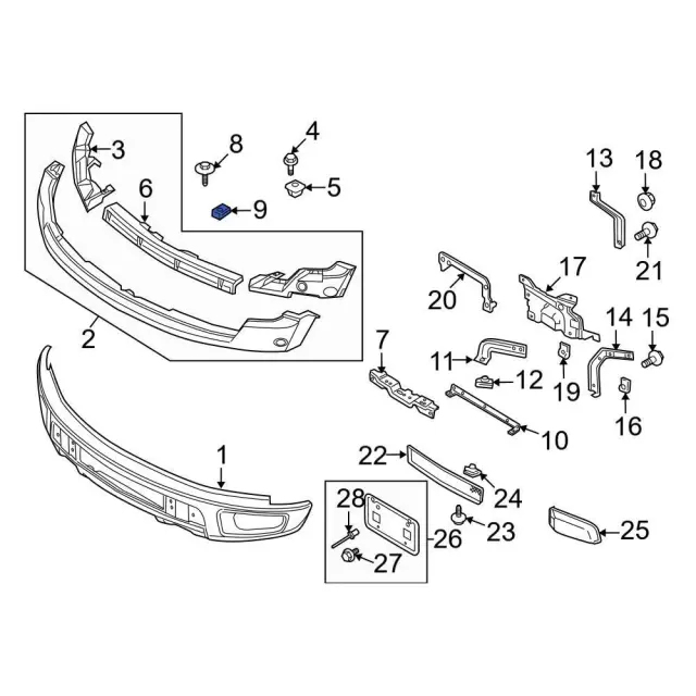 2004 ford f150 body parts diagram