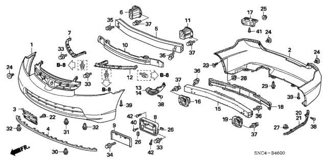 2006 honda civic front end parts diagram