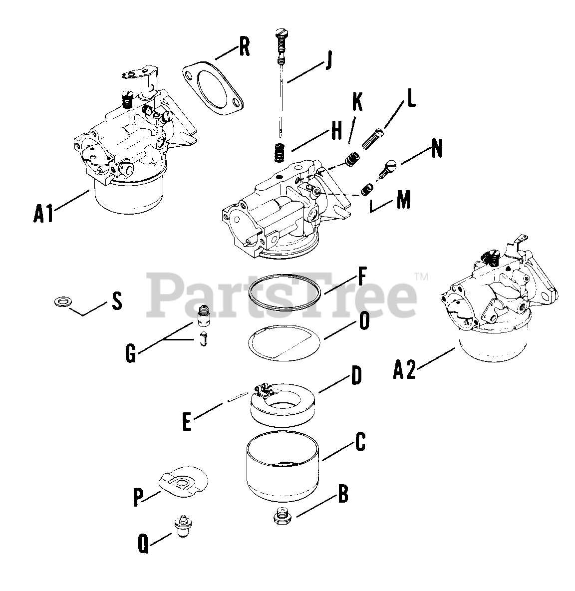 kohler carburetor parts diagram