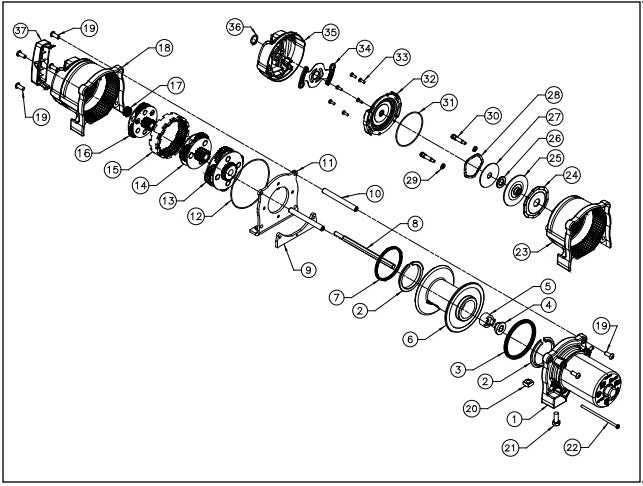 warn winch parts diagram