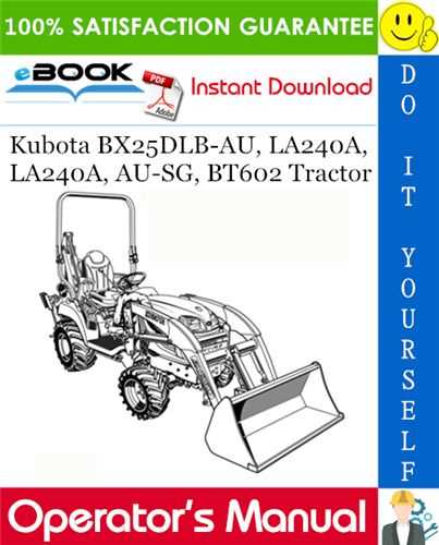 kubota bx25d parts diagram