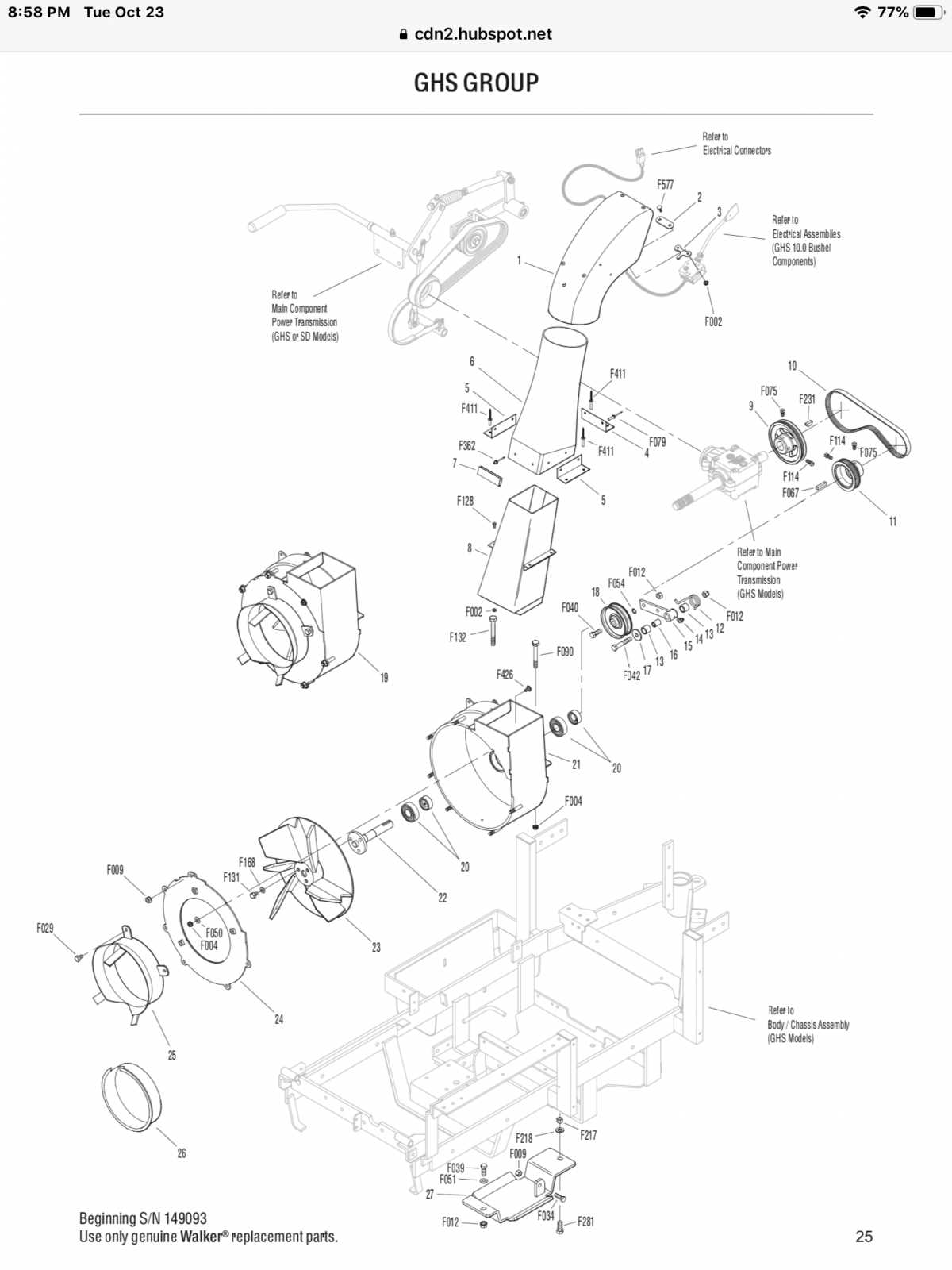 walker lawn mower parts diagram