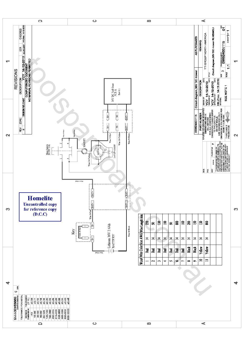 ryobi electric lawn mower parts diagram