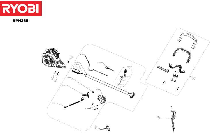 ryobi electric lawn mower parts diagram