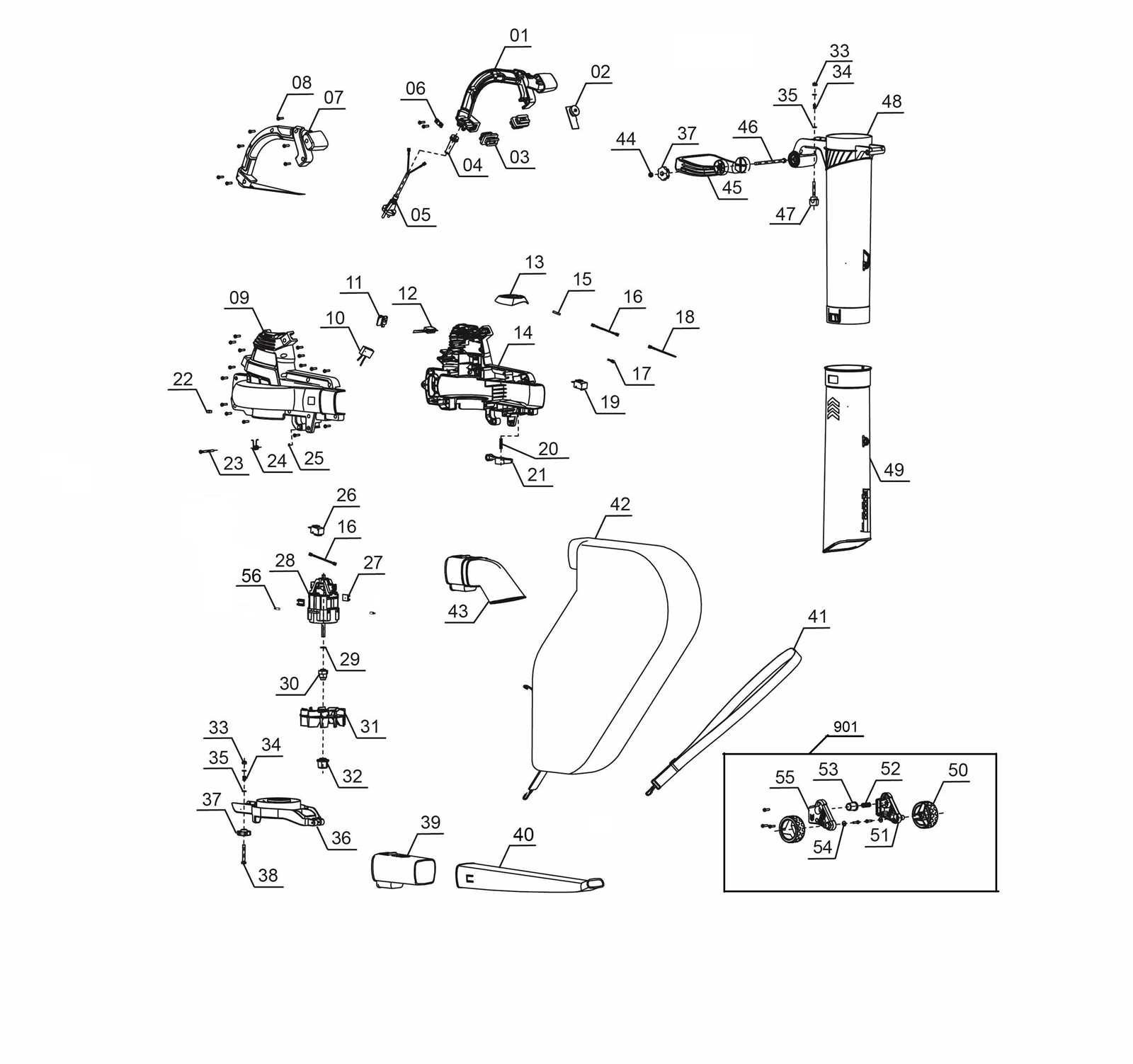 ryobi ry3716 chainsaw parts diagram