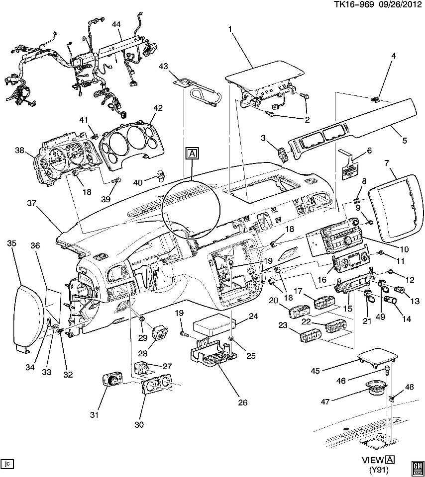 2007 cadillac escalade parts diagram