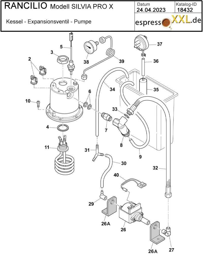 saeco magic comfort plus parts diagram