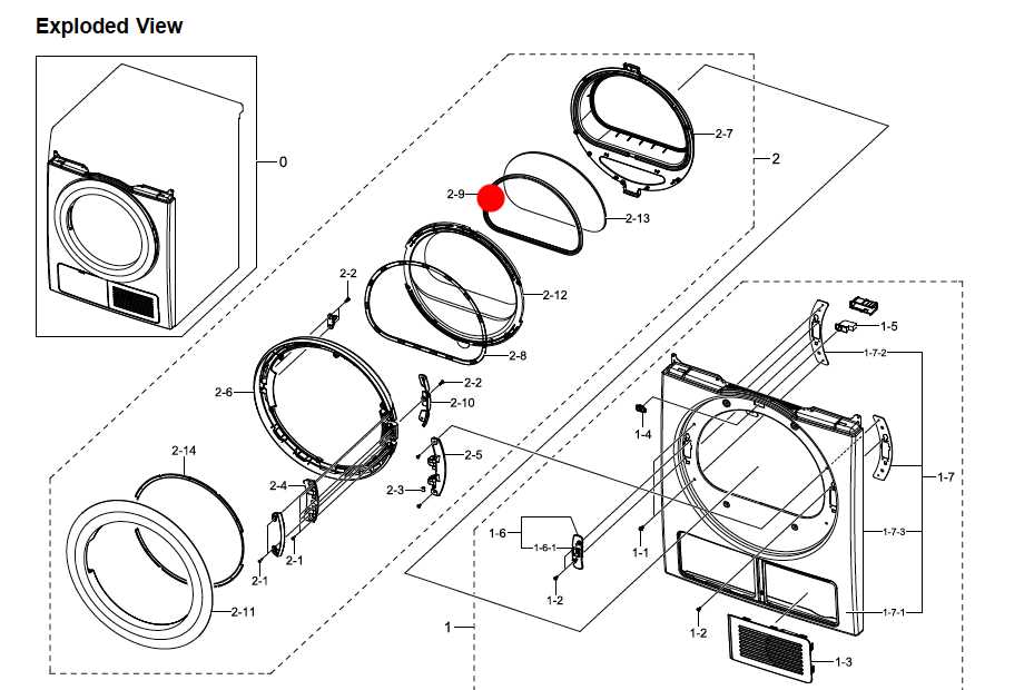 samsung dryer parts diagram