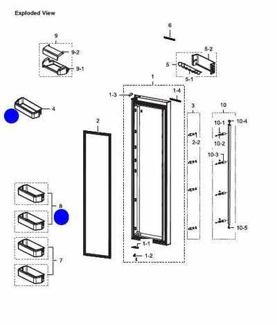 samsung fridge freezer parts diagram