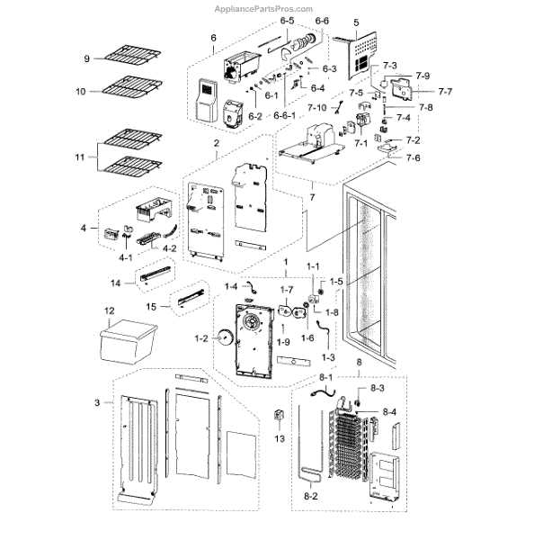 samsung rf267aers parts diagram