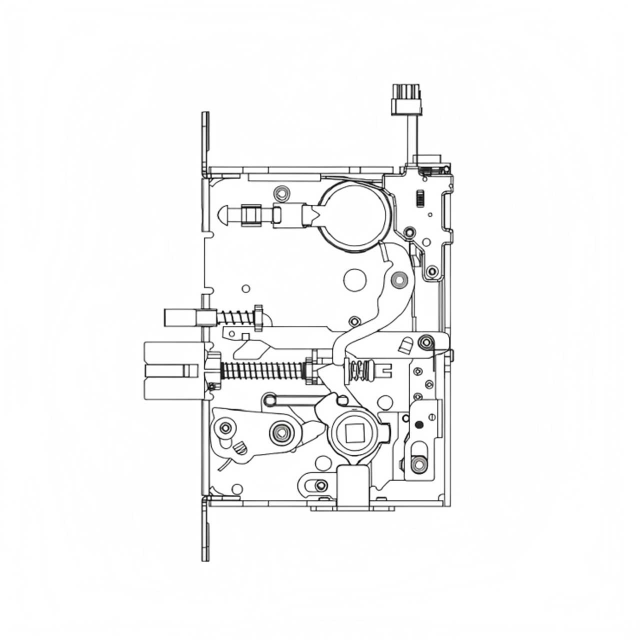 schlage door handle parts diagram