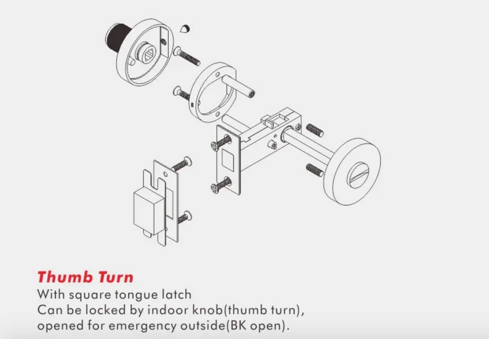 schlage door handle parts diagram